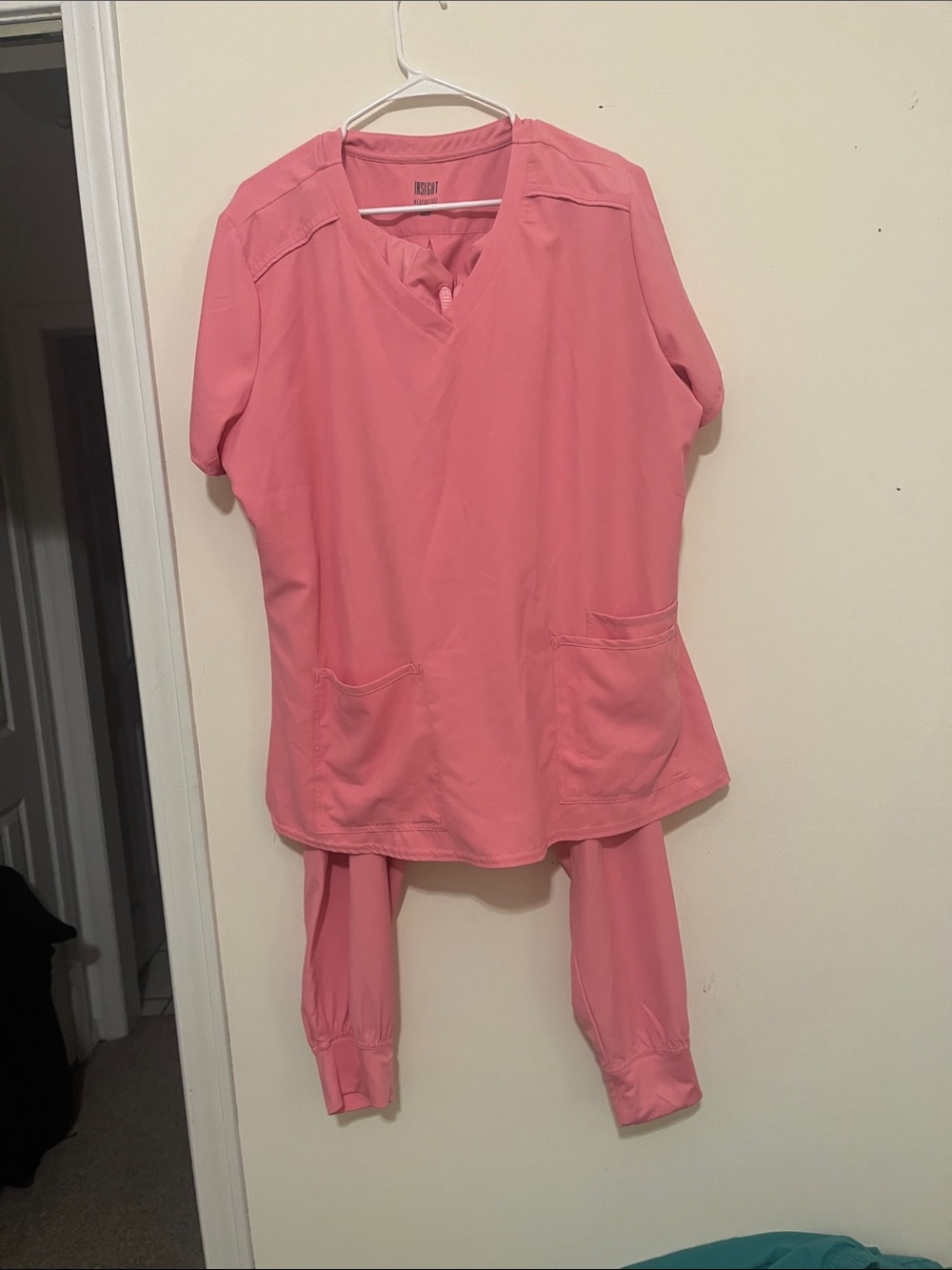Med Couture Pink Women's Scrub Set